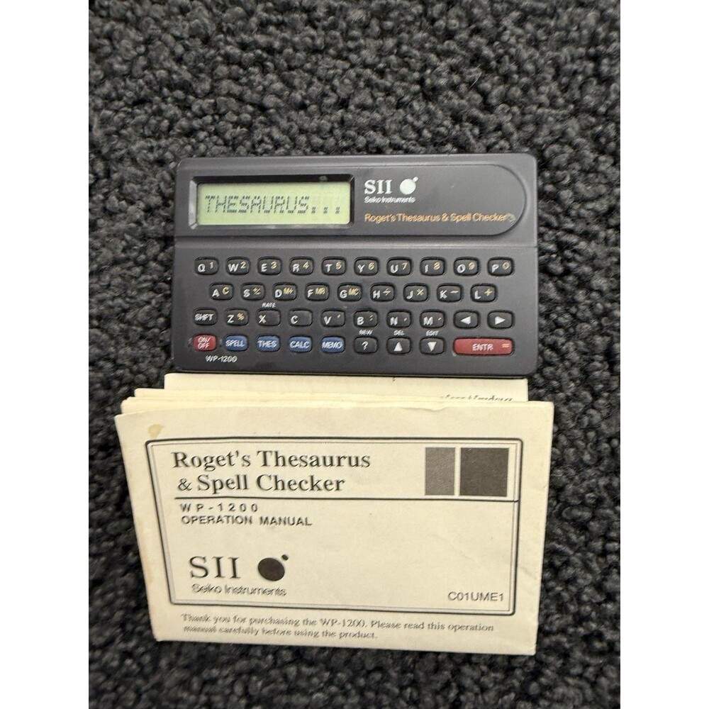 Seiko SII Roget's Electronic Pocket Thesaurus/Spell Checker WP-1200